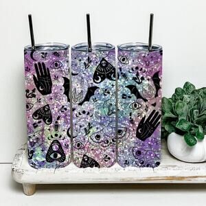 Ouija Witchy 20oz Tumbler With Metal Straw